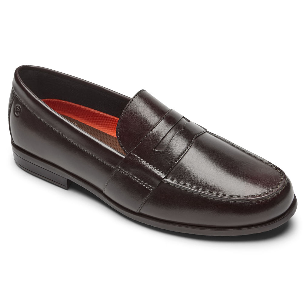 Mocassins Rockport Homem Marrom Escuro - Classic Lite 2 Penny - 80912ZACM